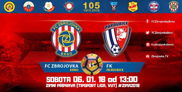 Zbrojovku čeká první zimní duel, v areálu VUT hostí Pardubice
