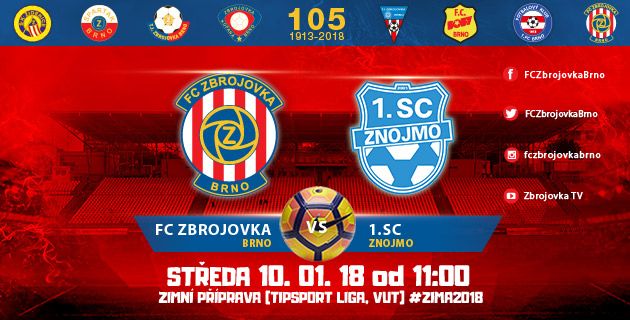 Ve druhém utkání Tipsport ligy se Zbrojovka utká se Znojmem
