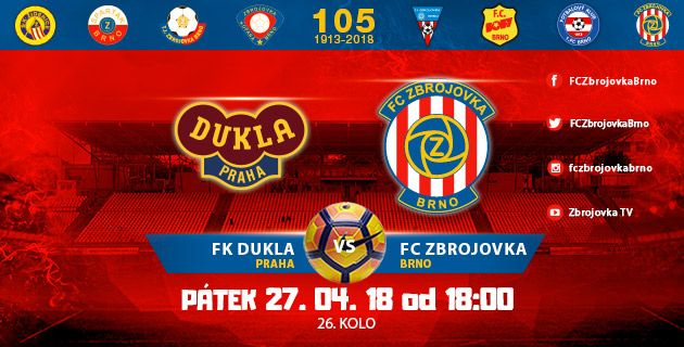 Na Duklu! Zbrojovku čeká v předehrávce 26. kola bitva na Julisce
