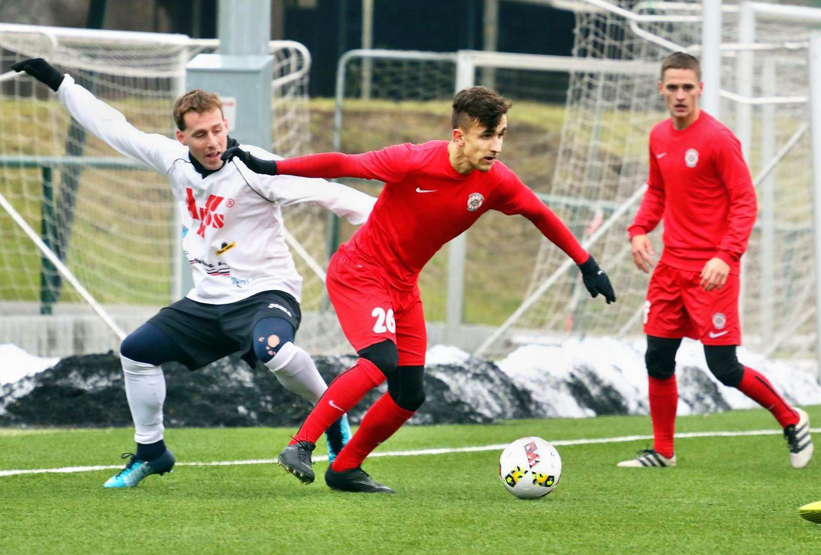 Junioři v přípravě vyhráli na hřišti Blanska, Kroutil si připsal hattrick