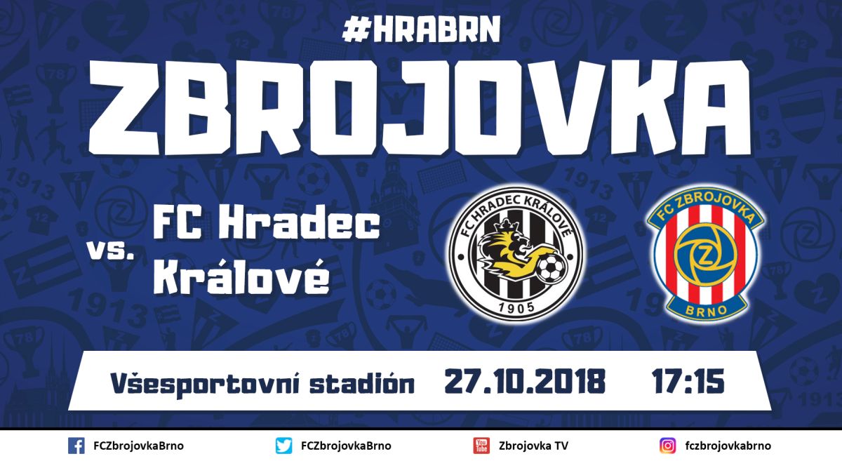 V předvečer státního svátku se Zbrojovka představí v Hradci Králové