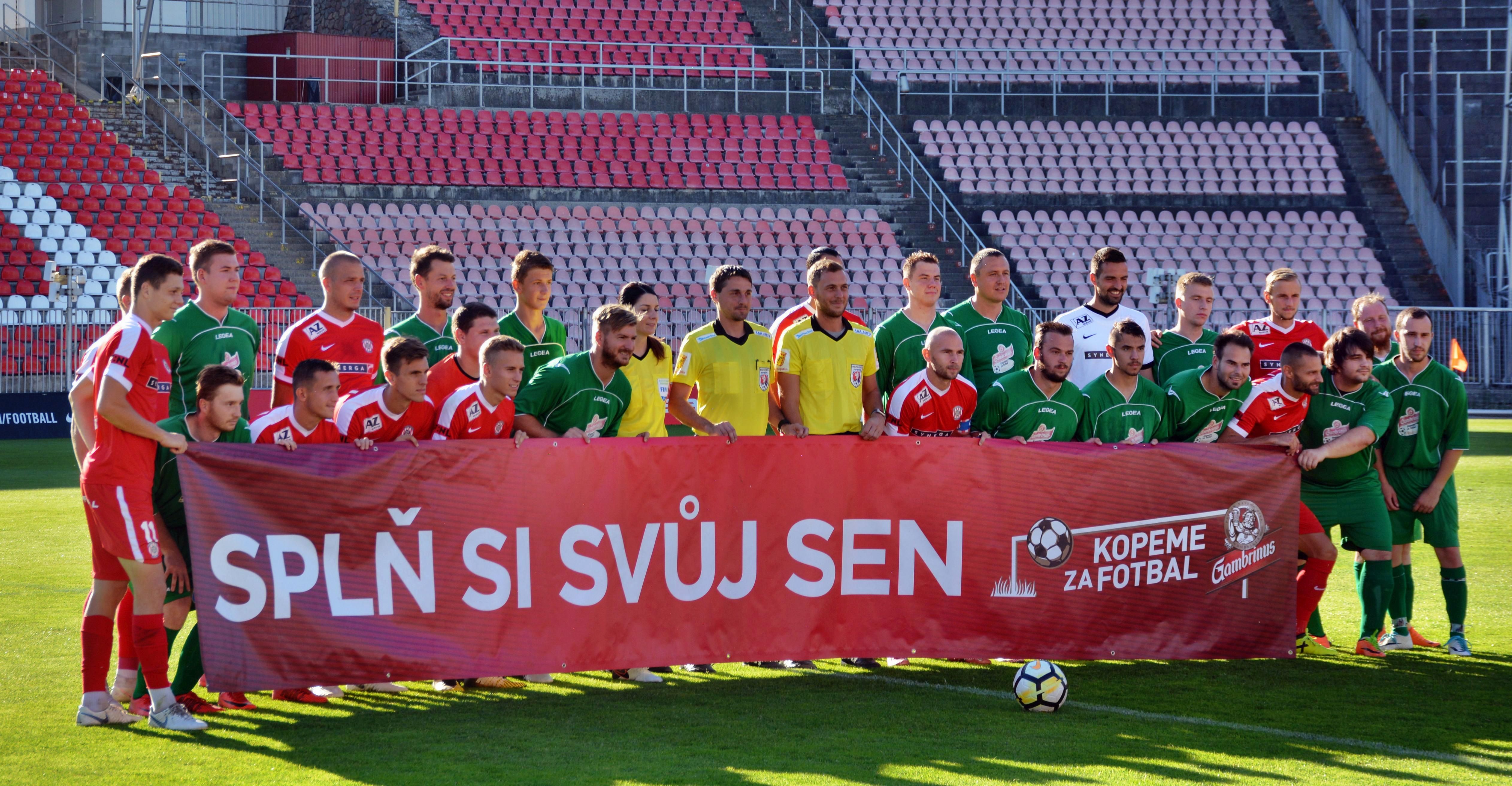 Kopeme za fotbal - do Brna zavítali hráči z Myslibořic