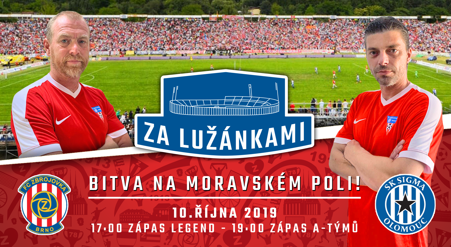 Bitva na Moravském poli - Zbrojováci se v říjnu vrátí Za Lužánky!
